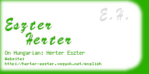 eszter herter business card